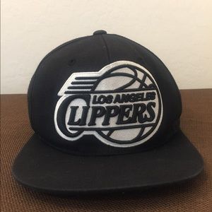 Mitchell Ness Snapback LA Clippers Hat Black